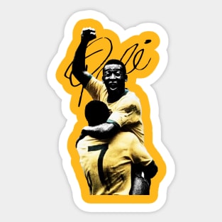 Pele scaled is Legend Ball Sticker